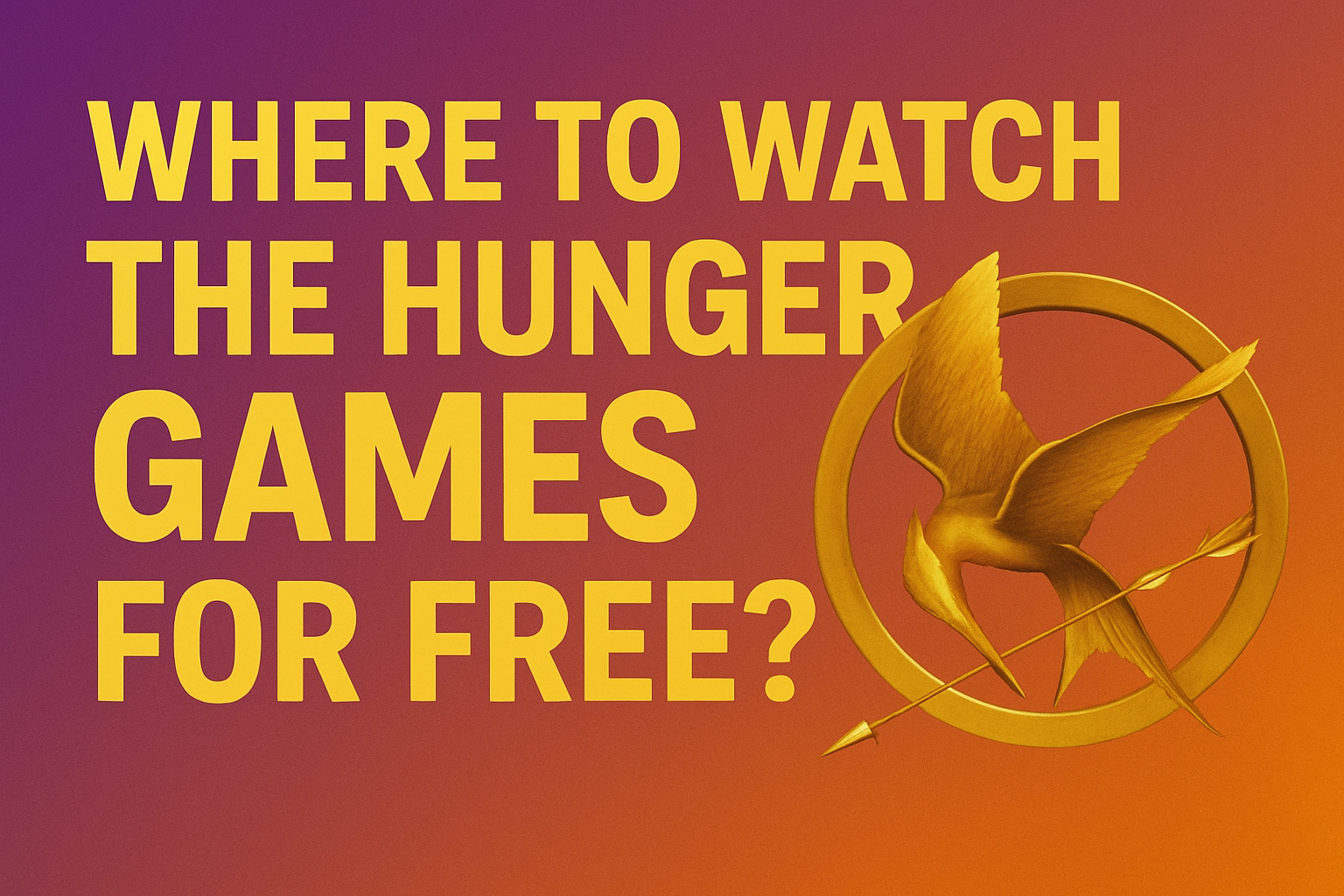 Where to watch The Hunger Games for free?