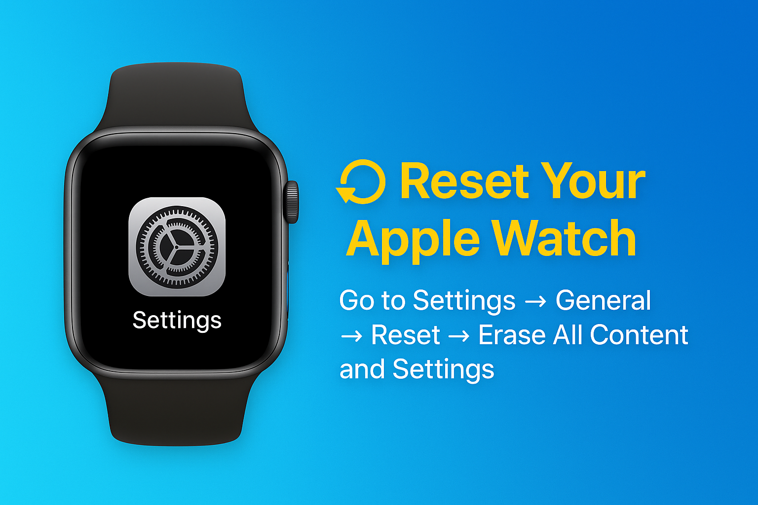 How to reset Apple Watch?