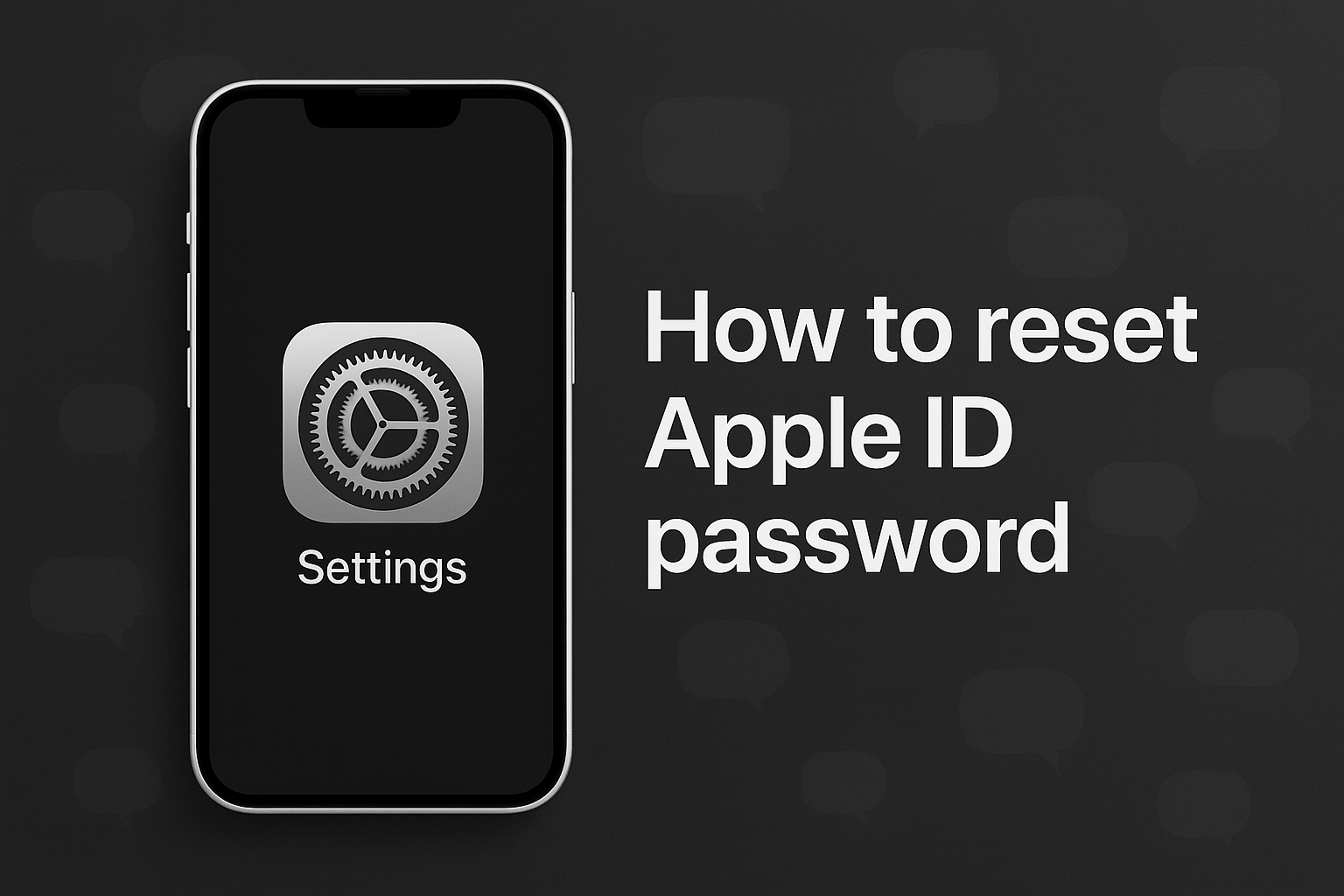 How to reset Apple ID password